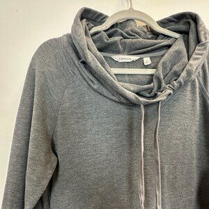 Athleta Chill Out Sweatshirt Dress Grey Medium